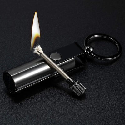 Fire Starter Lighter Waterproof Flint Match Metal Keychain