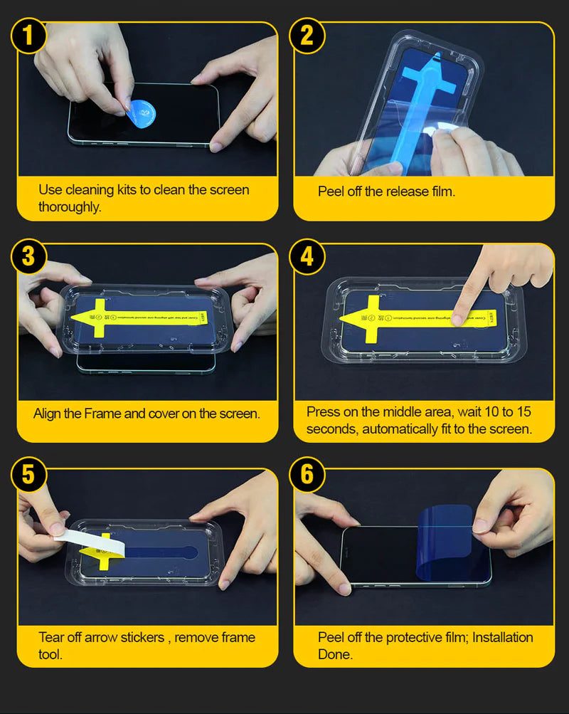 iPhone Privacy Anti-Spy Glass Screen Protector with applying kit